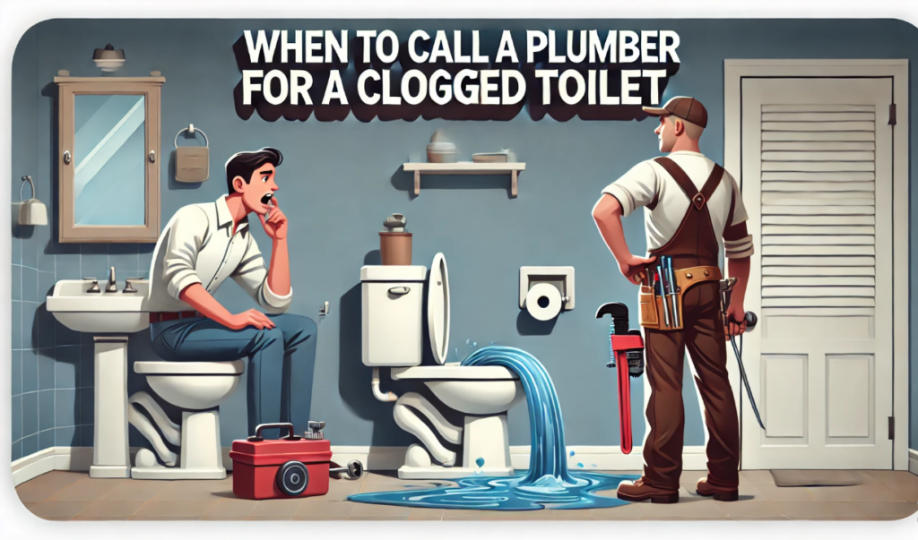 When to Call a Plumber for a Clogged Toilet